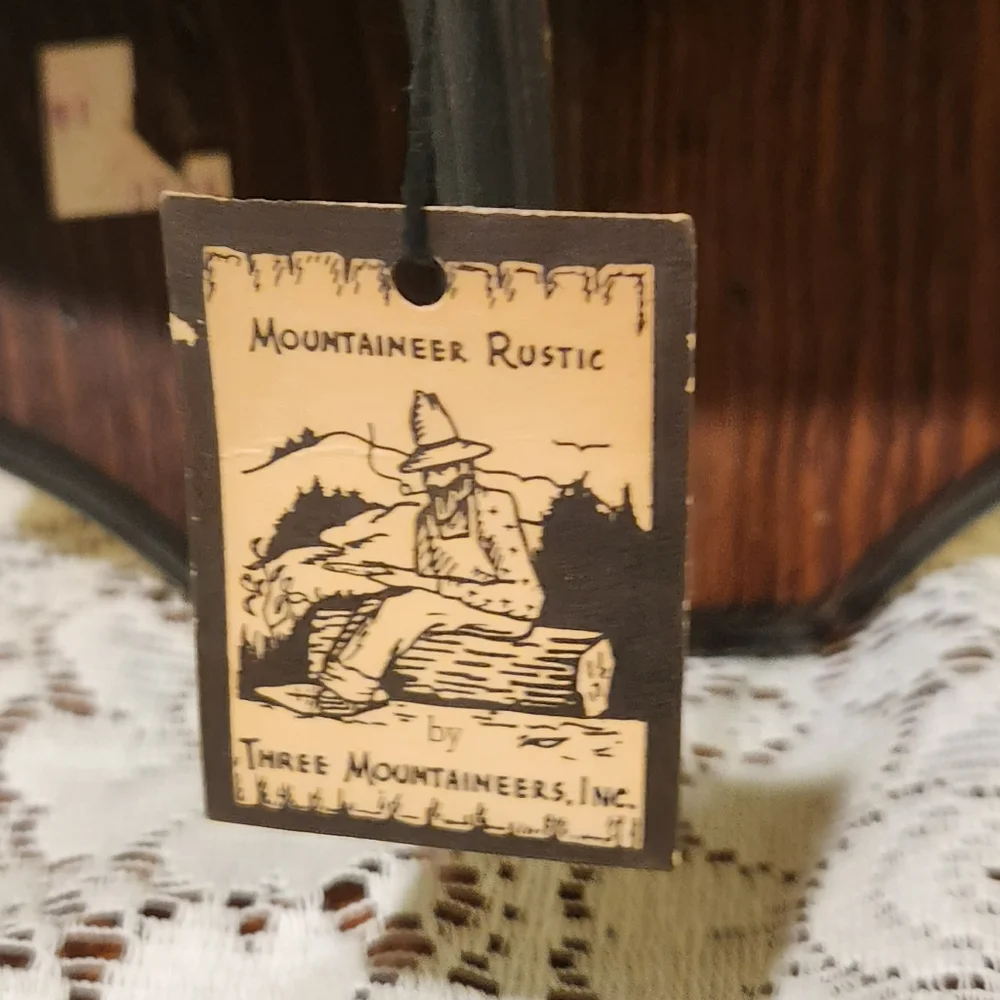 Vintage 1960s Victorian Dark Wood Wall Shelf Three Mountaineers Inc.